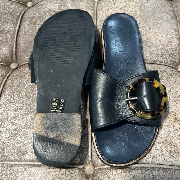 Jigsaw leather tortoise buckle slip on - Picture 2 of 3